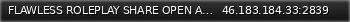 Маленький баннер сервера: FLAWLESS ROLEPLAY SHARE OPEN AGAIN 2025