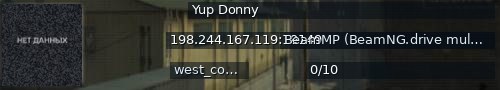 Большой баннер сервера: Yup Donny