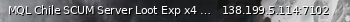 Маленький баннер сервера: MQL Chile SCUM Server Loot Exp x4 BOT Welcomepack PVP PVE