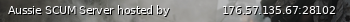 Маленький баннер сервера: Aussie SCUM Server hosted by