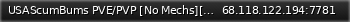 Маленький баннер сервера: USAScumBums PVE/PVP [No Mechs][High Zombies&Npc][No Exahustion]