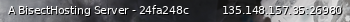 Маленький баннер сервера: A BisectHosting Server - 24fa248c