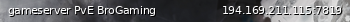 Маленький баннер сервера: gameserver PvE BroGaming