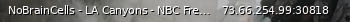 Маленький баннер сервера: NoBrainCells - LA Canyons - NBC Freeroam