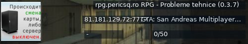 Большой баннер сервера: rpg.pericsq.ro RPG - Probleme tehnice (0.3.7)