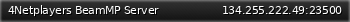 Маленький баннер сервера: 4Netplayers BeamMP Server