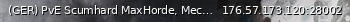 Маленький баннер сервера: (GER) PvE Scumhard MaxHorde, Mechs An Lootx1.5 Npc An