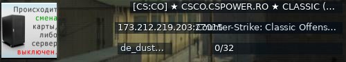 Большой баннер сервера: [CS:CO] ★ CSCO.CSPOWER.RO ★ CLASSIC (BETA!) ★ 128 TICKRATE!