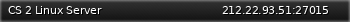 Маленький баннер сервера: CS 2 Linux Server