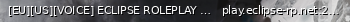 Маленький баннер сервера: [EU][US][VOICE] ECLIPSE ROLEPLAY | ENGLISH | discord.eclipse-rp.net [1.1]