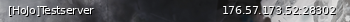 Маленький баннер сервера: [HoJo]Testserver