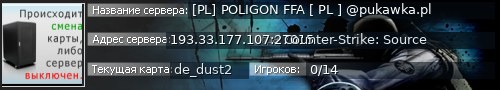 Большой баннер сервера: [PL] POLIGON FFA [ PL ] @pukawka.pl