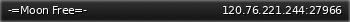 Маленький баннер сервера: -=Moon Free=-