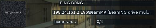 Большой баннер сервера: BING BONG