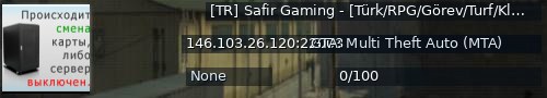 Большой баннер сервера: [TR] Safir Gaming - [Türk/RPG/Görev/Turf/Klan/Ticaret/Emek/Galeri]