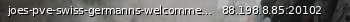 Маленький баннер сервера: joes-pve-swiss-germanns-welcomme no Mech