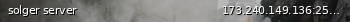 Маленький баннер сервера: solger server