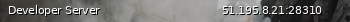 Маленький баннер сервера: Developer Server