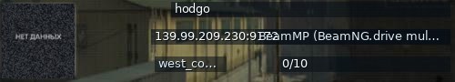 Большой баннер сервера: hodgo