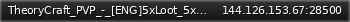 Маленький баннер сервера: TheoryCraft_PVP_-_[ENG]5xLoot_5xVehicles_5xAI/StarterKit /NoWipe/Admins_Active