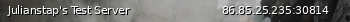 Маленький баннер сервера: Julianstap's Test Server