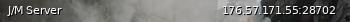 Маленький баннер сервера: J/M Server