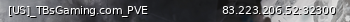 Маленький баннер сервера: [US]_TBsGaming.com_PVE