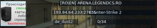 Большой баннер сервера: [RO\EN] ARENA.LEGENDCS.RO