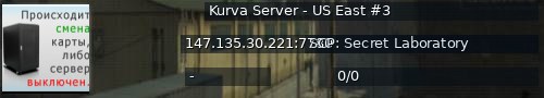 Большой баннер сервера: Kurva Server - US East #3