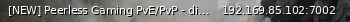 Маленький баннер сервера: [NEW] Peerless Gaming PvE/PvP - discord.gg/Wz98vddUvb