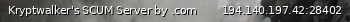 Маленький баннер сервера: Kryptwalker's SCUM Server by .com