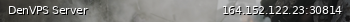 Маленький баннер сервера: DenVPS Server