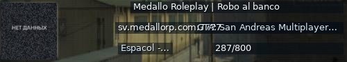Большой баннер сервера: Medallo Roleplay | Robo al banco