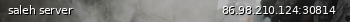 Маленький баннер сервера: saleh server