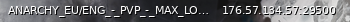 Маленький баннер сервера: ANARCHY_EU/ENG_-_PVP_-_MAX_LOOT_-_Discord.gg/eH3t5KqV