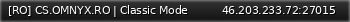 Маленький баннер сервера: [RO] CS.OMNYX.RO | Classic Mode