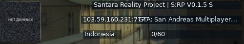 Большой баннер сервера: Santara Reality Project | S:RP V0.1.5 S