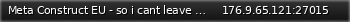 Маленький баннер сервера: Meta Construct EU - so i cant leave when i hit hl3 on elevator?