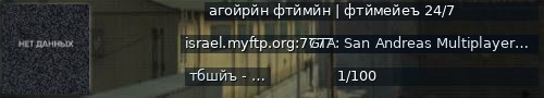 Большой баннер сервера: агойрйн фтймйн | фтймейеъ  24/7