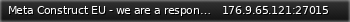 Маленький баннер сервера: Meta Construct EU - we are a responsible server community