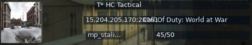 Большой баннер сервера: T* HC Tactical