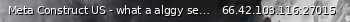 Маленький баннер сервера: Meta Construct US - what a alggy server