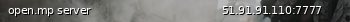 Маленький баннер сервера: open.mp server