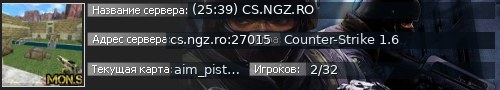 Большой баннер сервера: (25:39) CS.NGZ.RO