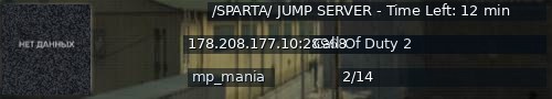 Большой баннер сервера: /SPARTA/ JUMP SERVER - Time Left: 12 min