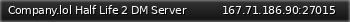 Маленький баннер сервера: Company.lol Half Life 2 DM Server