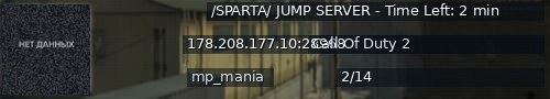 Большой баннер сервера: /SPARTA/ JUMP SERVER - Time Left: 2 min