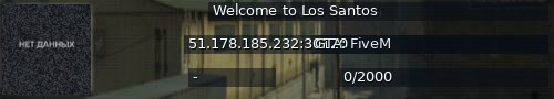 Большой баннер сервера: Welcome to Los Santos