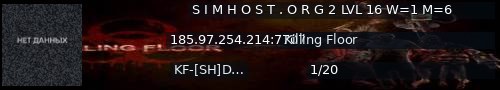 Большой баннер сервера: S I M H O S T . O R G  2  LVL 16 W=1  M=6