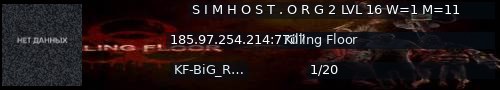 Большой баннер сервера: S I M H O S T . O R G  2  LVL 16 W=1  M=11